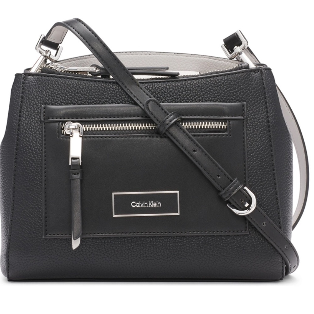 Calvin Klein Black and Gray Crossbody Bag